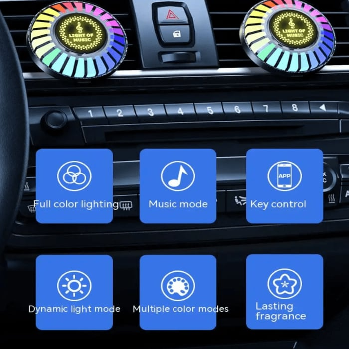 CarGlow™ | Veredeln Sie Ihr Auto mit Musik, Licht und Duft!