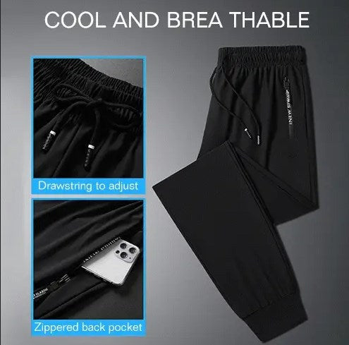 FlexiSilk™ | Superelastische Sporthose aus neutralem Ice Silk