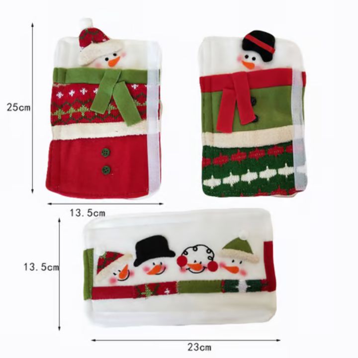 FrostyGrips™ | Weihnachtliche Schneemann-Türgriffabdeckungen