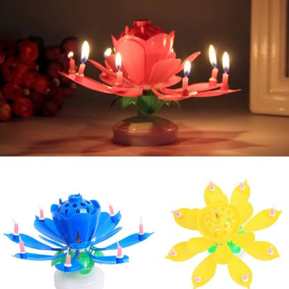 4+4 GRATIS | LumoBloom™ | Die magische Geburtstagskerze mit Musik