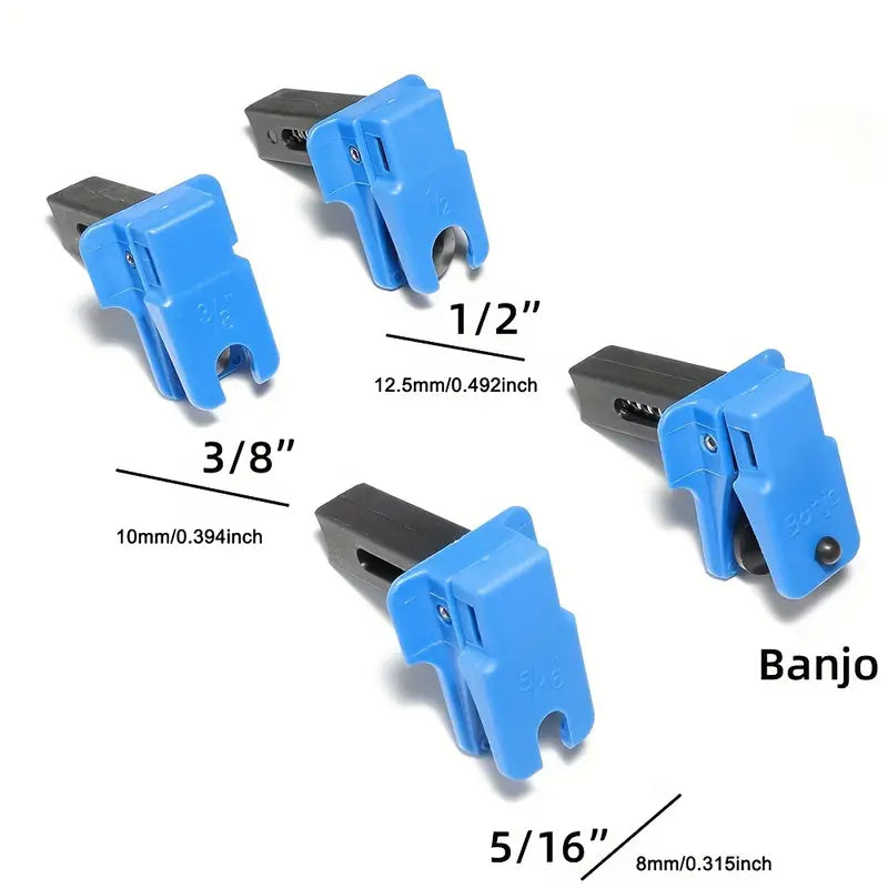 2+2 GRATIS | BrakeLock™ | Bremsleitungsklemmen – Robustes Set für Auto-, Motorrad- & Transporter-Bremsen