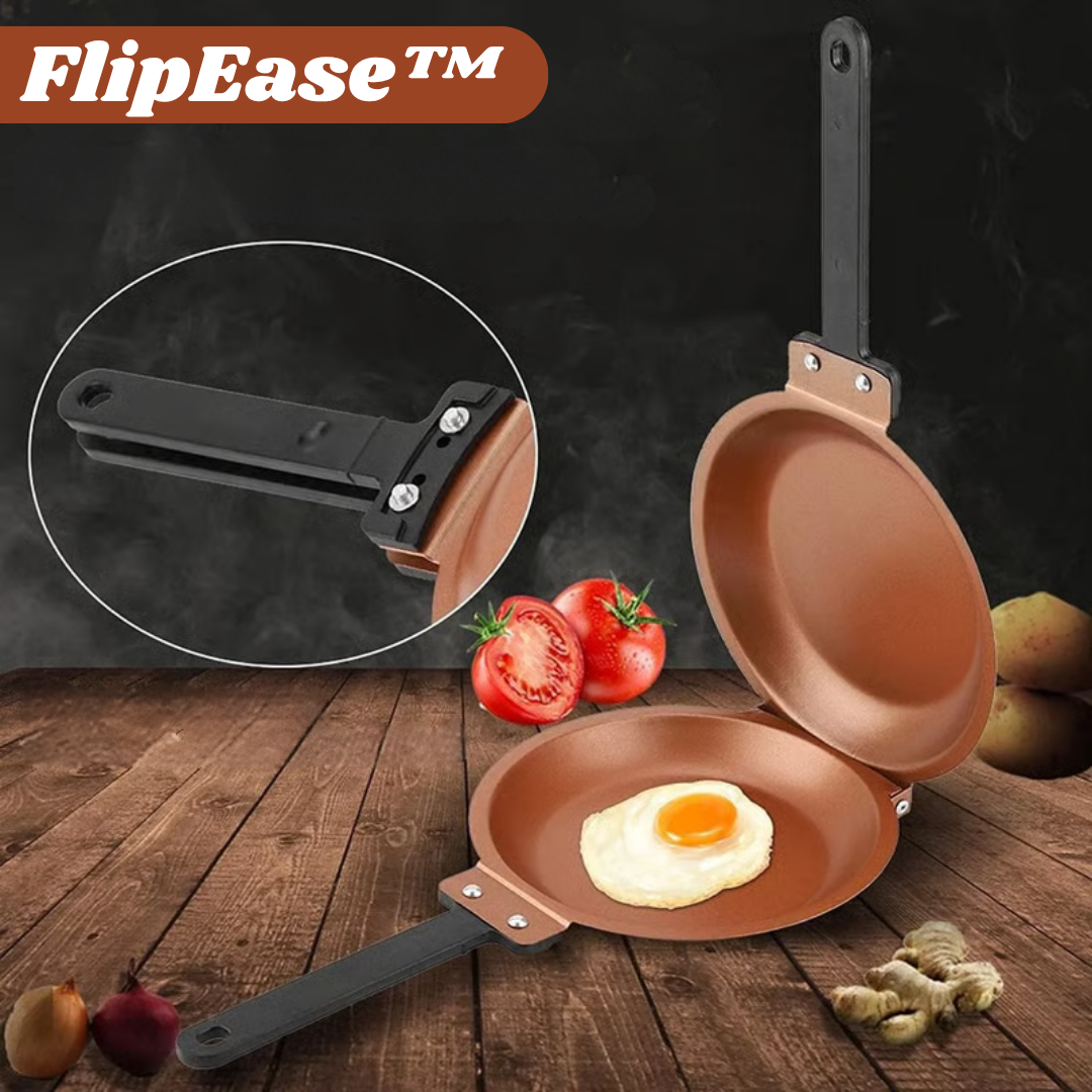 FlipEase™ | Doppelseitige Antihaft-Pfanne