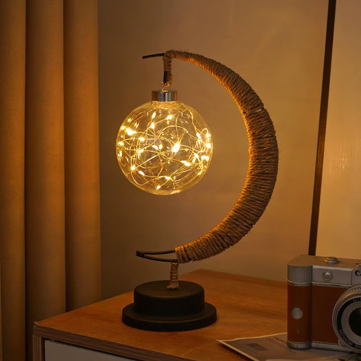 MystiMoon | Magische LED-Mondlampe – Verzauberte Deko für jeden Raum
