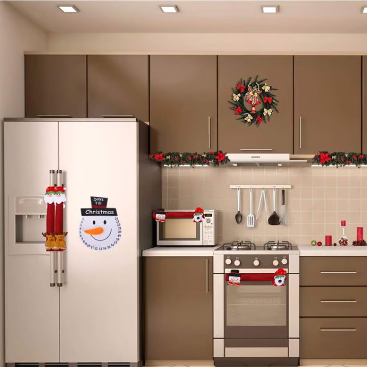 FrostyGrips™ | Weihnachtliche Schneemann-Türgriffabdeckungen