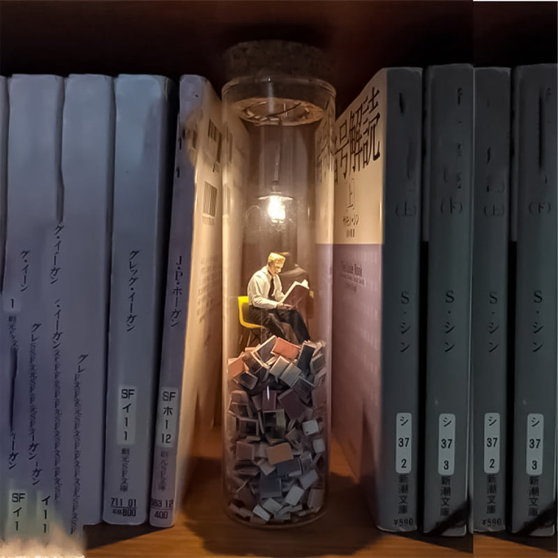 StorySphere | Glas-Miniatur-Diorama für Bücherliebhaber