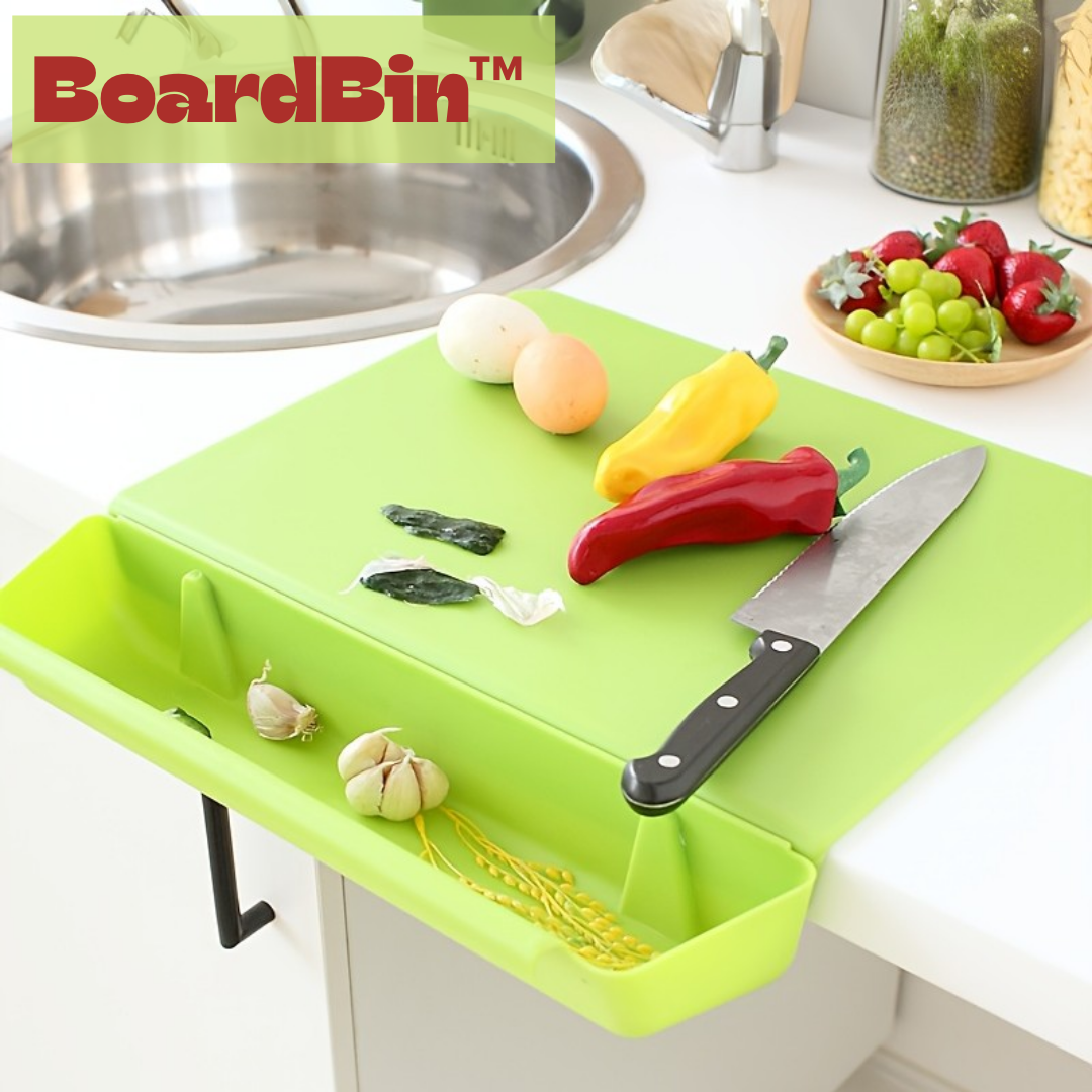 BoardBin™ | Schneidebrett mit integriertem Fach