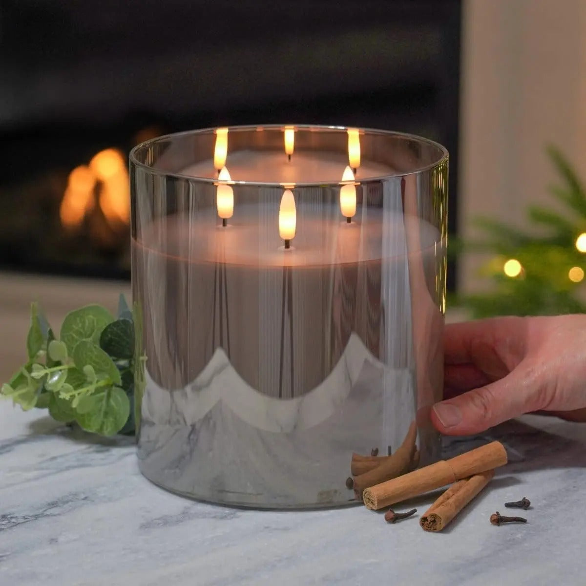 LedCandle™ |  Große LED-Glaskerzen — gemütliche Atmosphäre per Fernbedienung