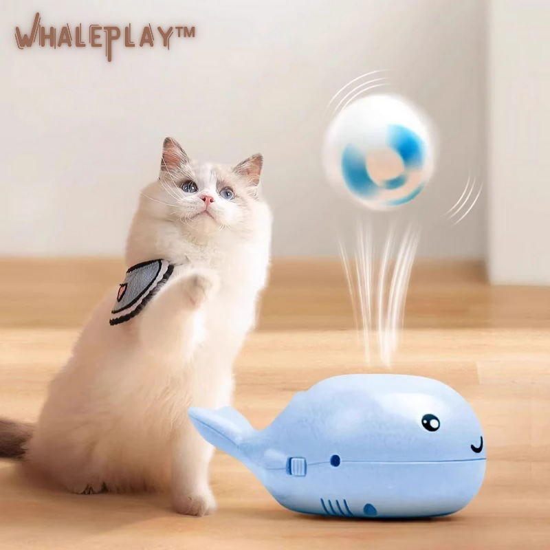WhalePlay™ | Interaktiver schwebender Katzenball (2 Bälle GRATIS)