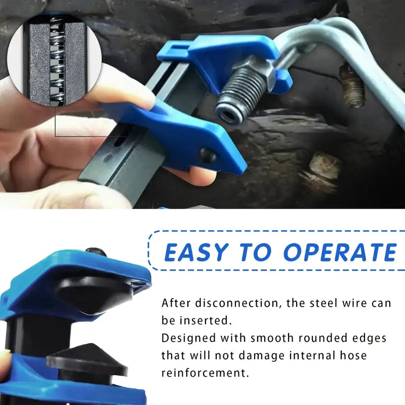 2+2 GRATIS | BrakeLock™ | Bremsleitungsklemmen – Robustes Set für Auto-, Motorrad- & Transporter-Bremsen