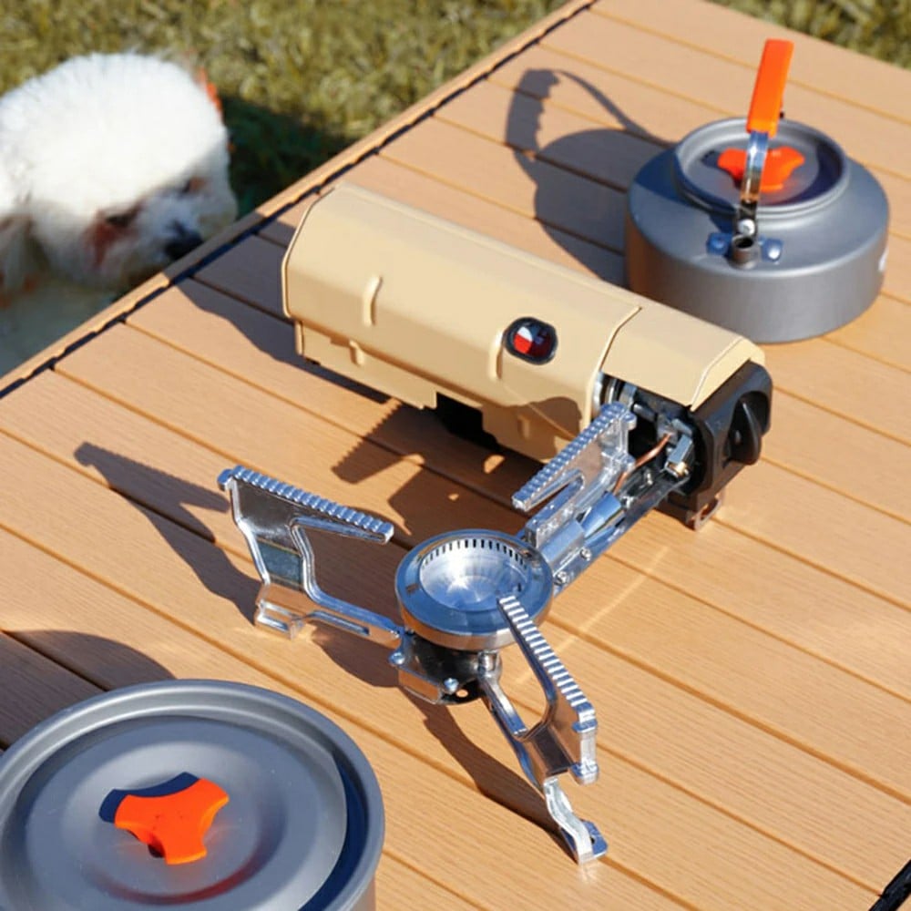 FlameFold™ | Kompakter faltbarer Spyder Camping-Gaskocher