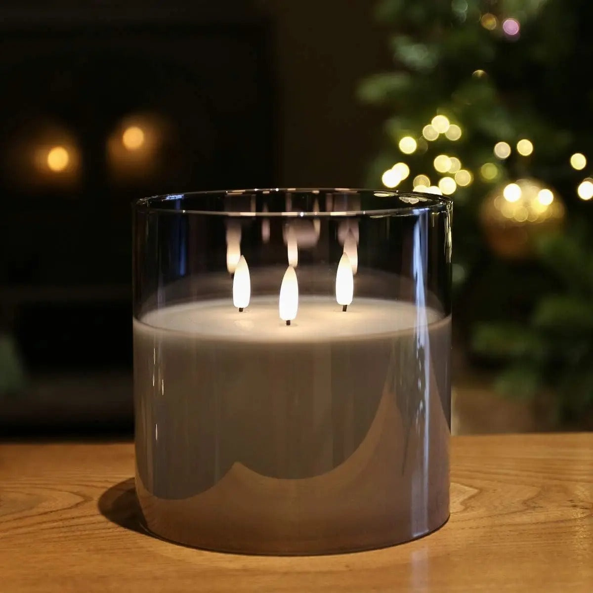 LedCandle™ |  Große LED-Glaskerzen — gemütliche Atmosphäre per Fernbedienung