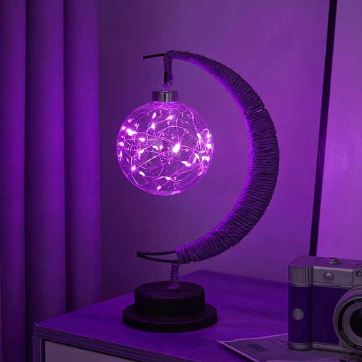 MystiMoon | Magische LED-Mondlampe – Verzauberte Deko für jeden Raum
