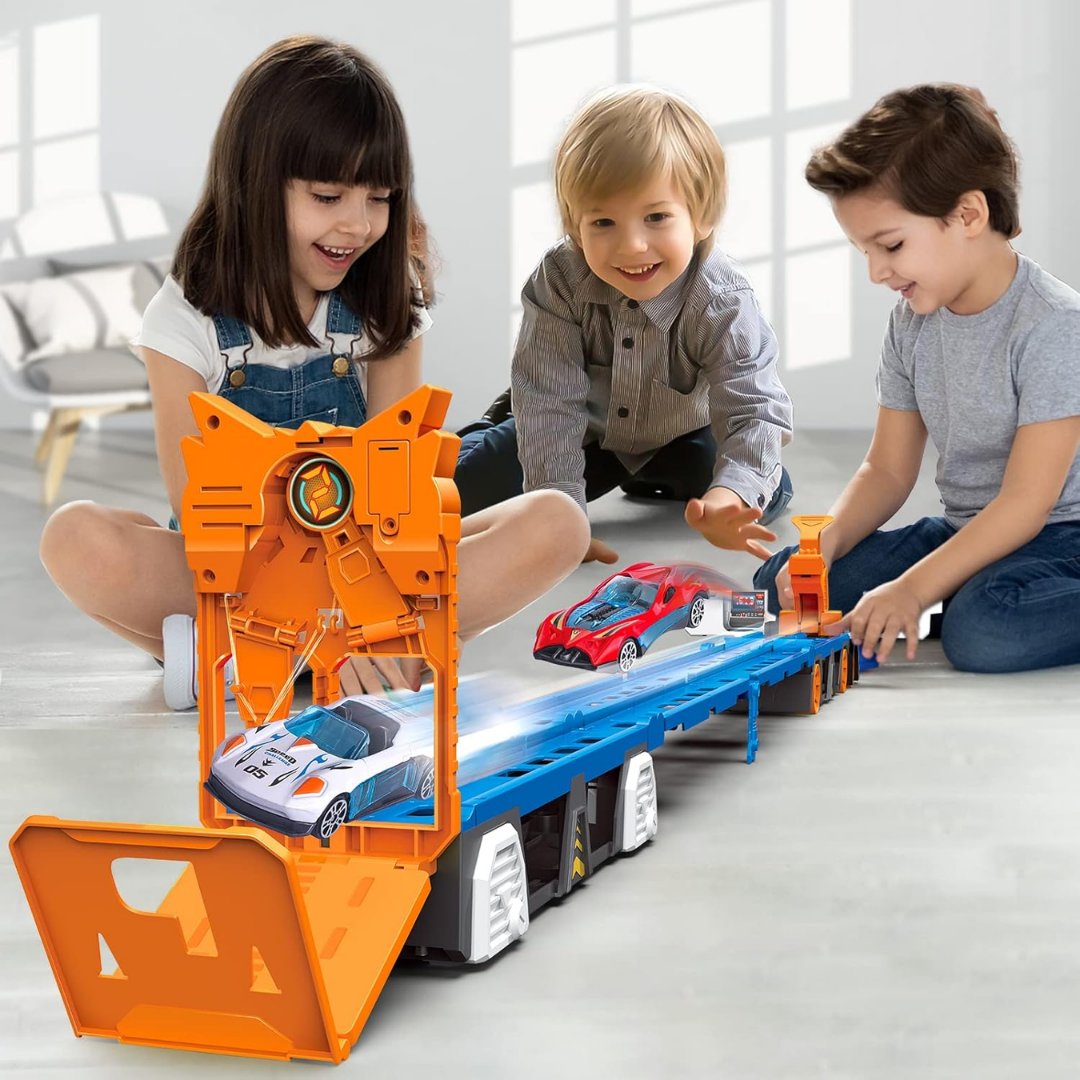 RaceTruck™ | 2-in-1 Klappbare Rennstrecken-Spielzeug