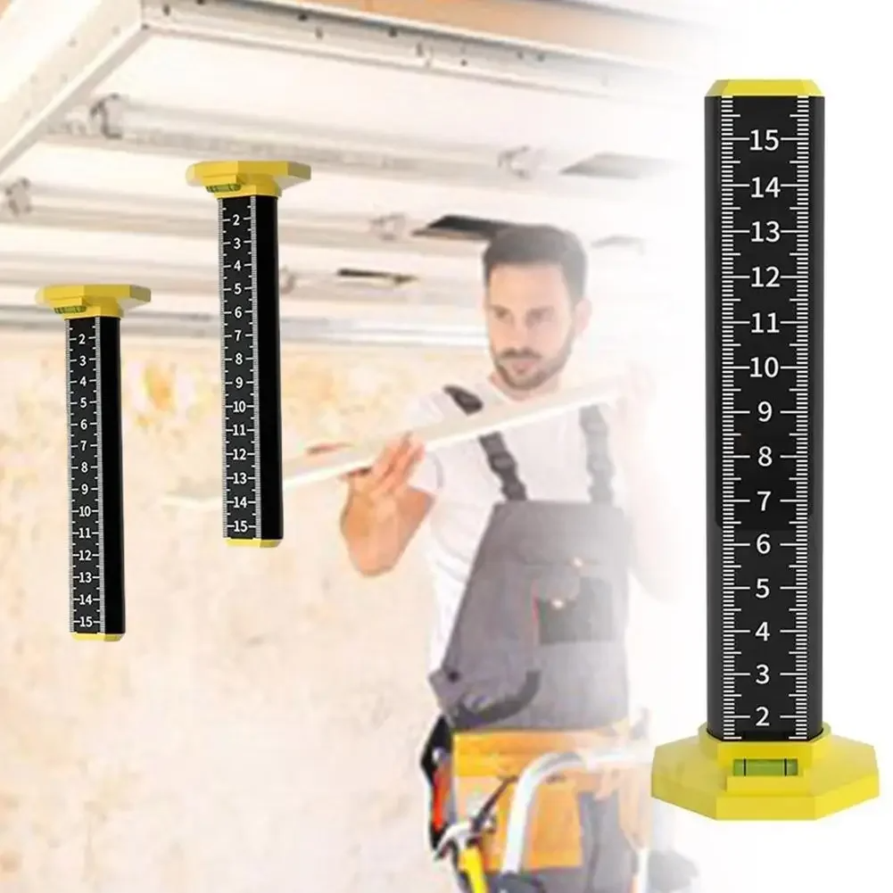 LaserMeasure™ | Präzisions-Höhenmessstab — Magnetfuß mit eingebauten Libellen