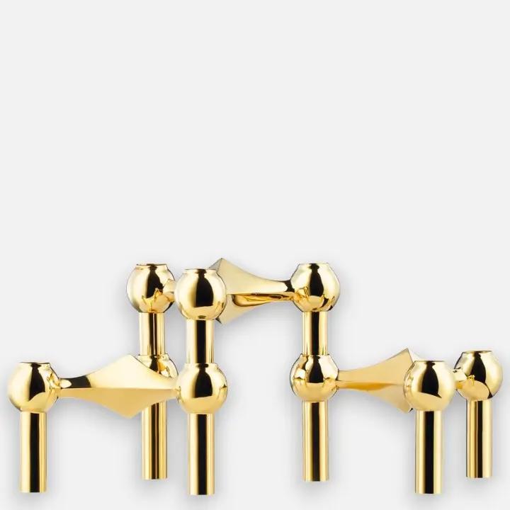 ModuLume™ | 3-teiliges Kerzenhalter-Set aus Chrom – Modern, Modular, Elegant