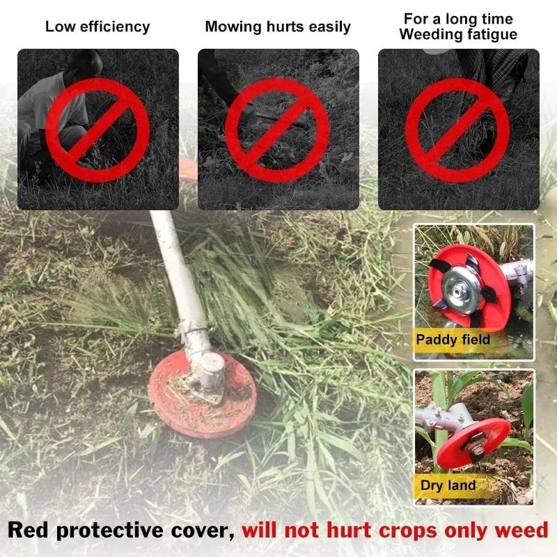 WeedShredder Pro™ | Unkrautscheibe aus Manganzstahl – Effiziente Unkrautbekämpfung für Garten und Rasen