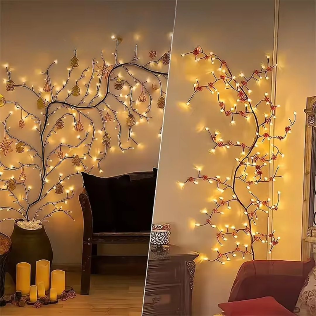 GlowLeaf™ | Verzauberte Weidenreben-Lichter