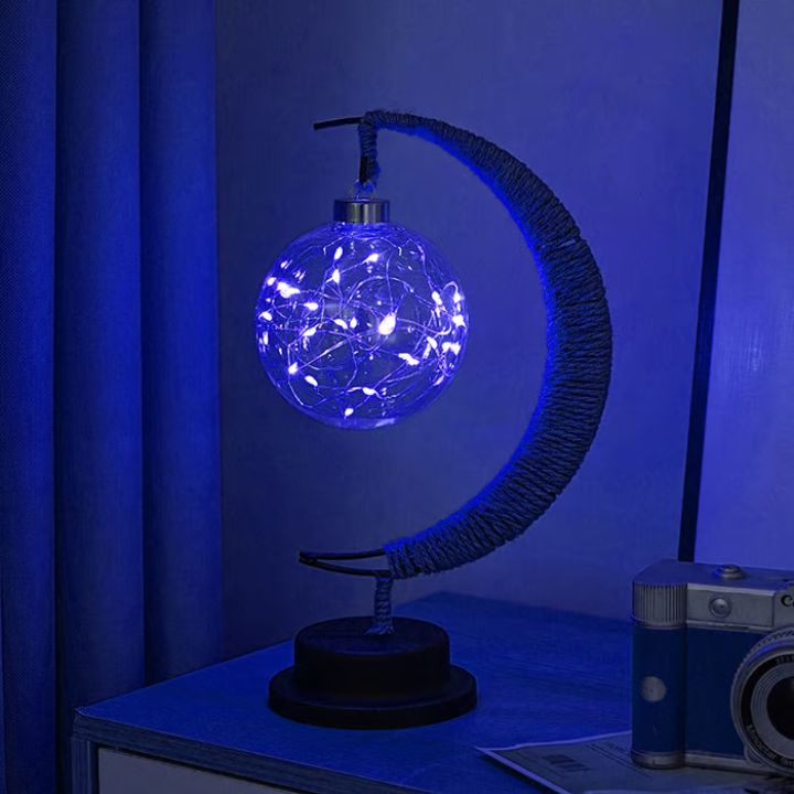 MystiMoon | Magische LED-Mondlampe – Verzauberte Deko für jeden Raum
