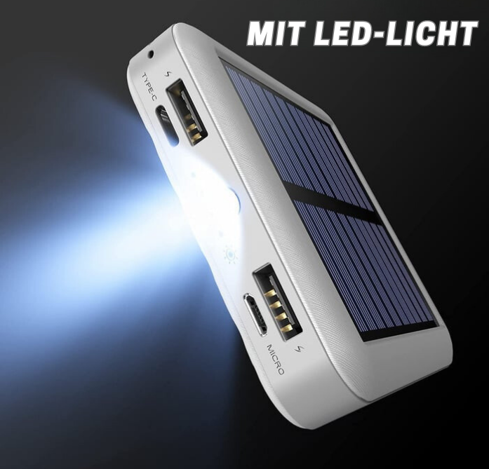 50 % Rabatt | SunVault™ | Leistungsstarkes Solarstrom-Ladegerät für unterwegs