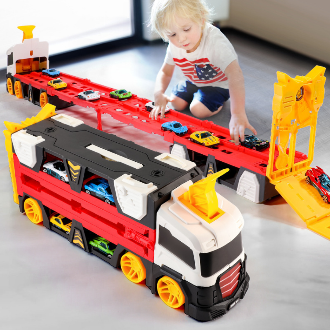 RaceTruck™ | 2-in-1 Klappbare Rennstrecken-Spielzeug