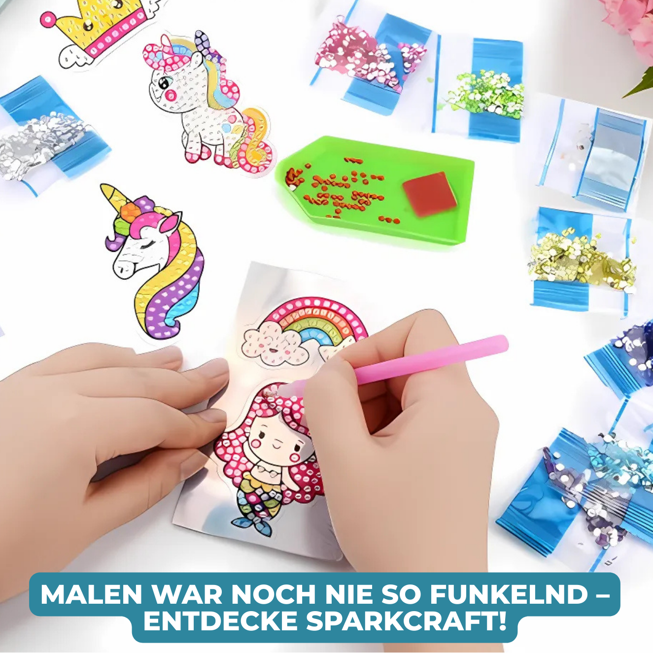 SparkCraft™ | Magisches Diamant-Malset für Kinder