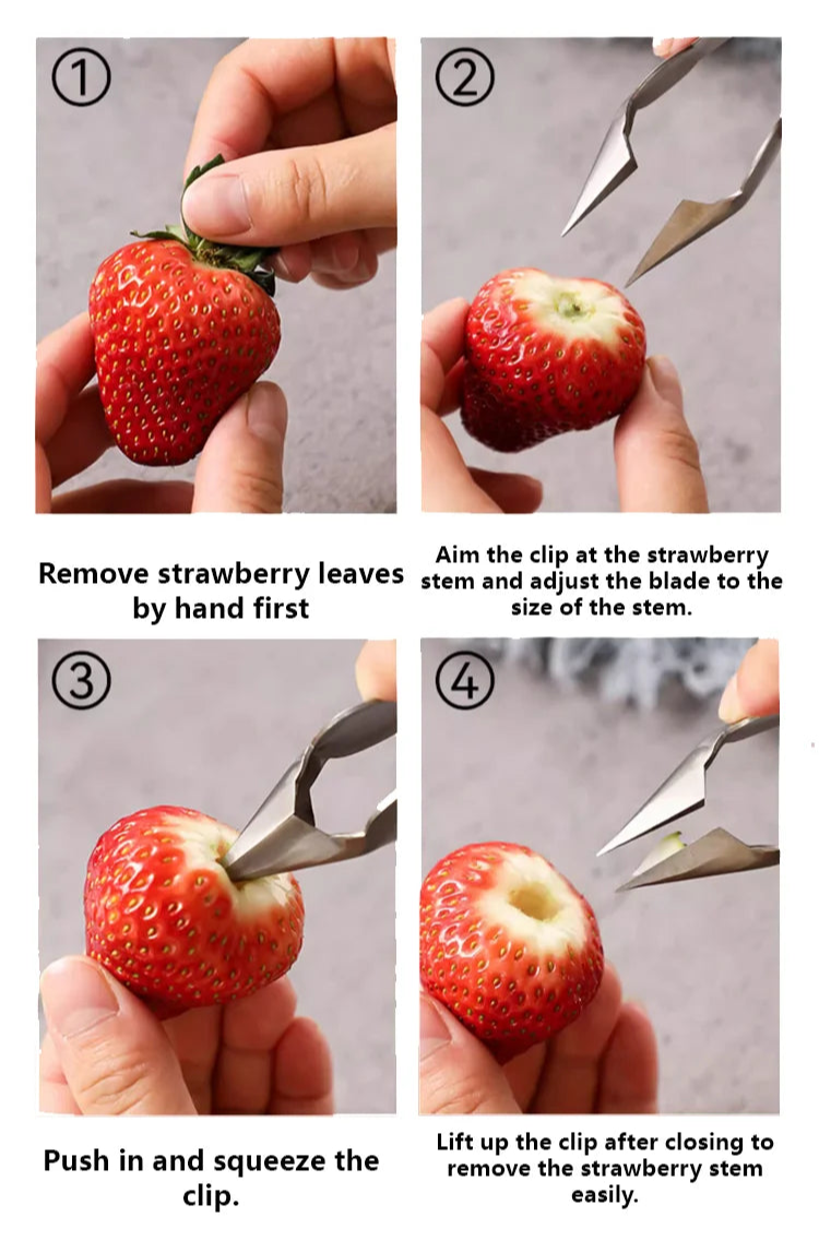 StemEase™ | Multifunktionales Werkzeug zum Entfernen von Stielen bei Obst und Gemüse