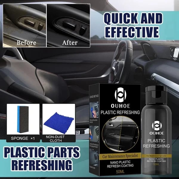 1+1 Gratis | AutoShine™ | Erfrischungs-Beschichtungsset für Autos aus Kunststoff
