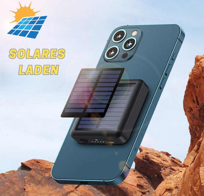 50 % Rabatt | SunVault™ | Leistungsstarkes Solarstrom-Ladegerät für unterwegs