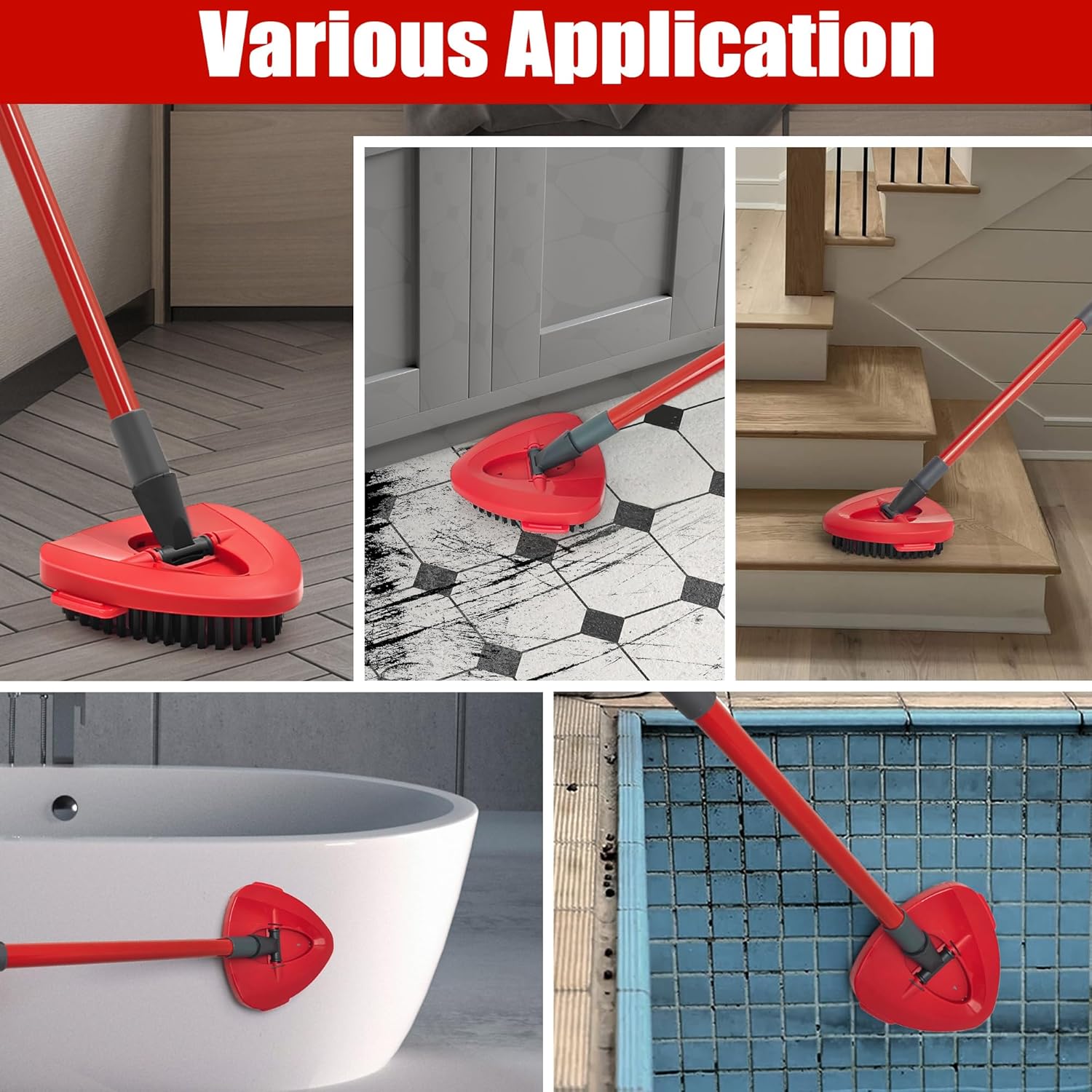 ScrubMop | Ersatz-Schrubbkopf für Spin-Mopp – 180° Drehbar für 1-Tank-System