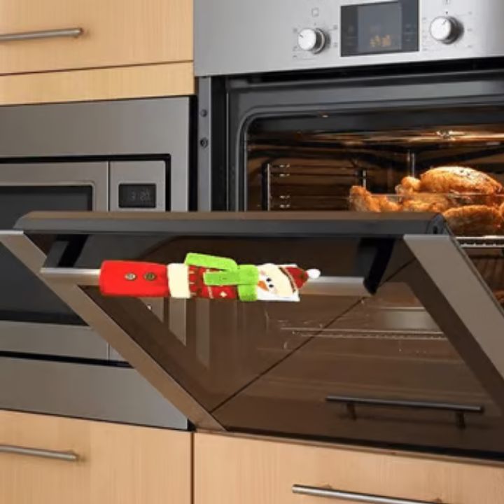 FrostyGrips™ | Weihnachtliche Schneemann-Türgriffabdeckungen