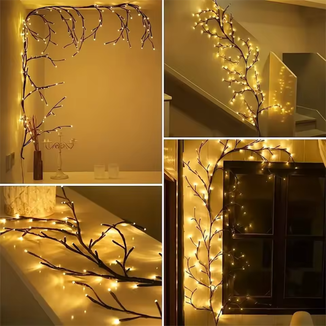 GlowLeaf™ | Verzauberte Weidenreben-Lichter