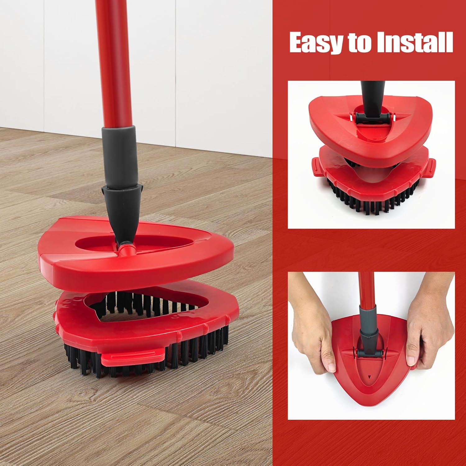 ScrubMop | Ersatz-Schrubbkopf für Spin-Mopp – 180° Drehbar für 1-Tank-System