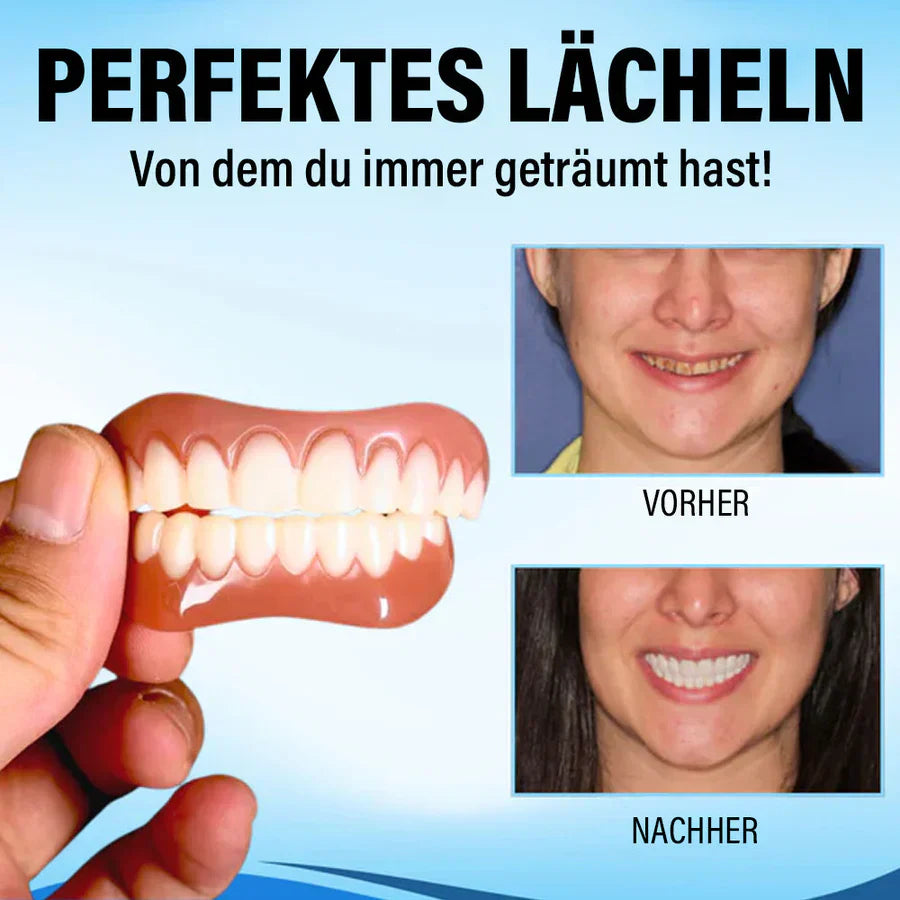 1+1 Gratis | SmileReline™ | Komfortables Silikon-Reline-Zahnersatz-Set