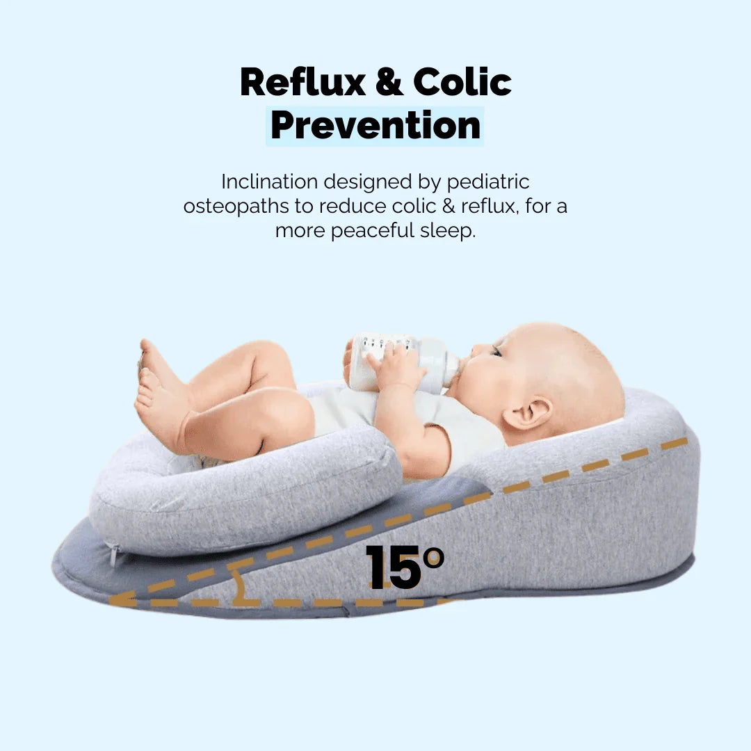 50% RABATT | CozyCradle™ |  Das ultimative Anti-Spucknester-Kissen für Babys für einen bequemen und sicheren Schlaf