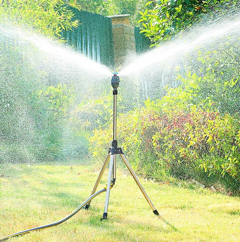 HydroSpin™ | Drehbarer Sprinkler mit Stativ