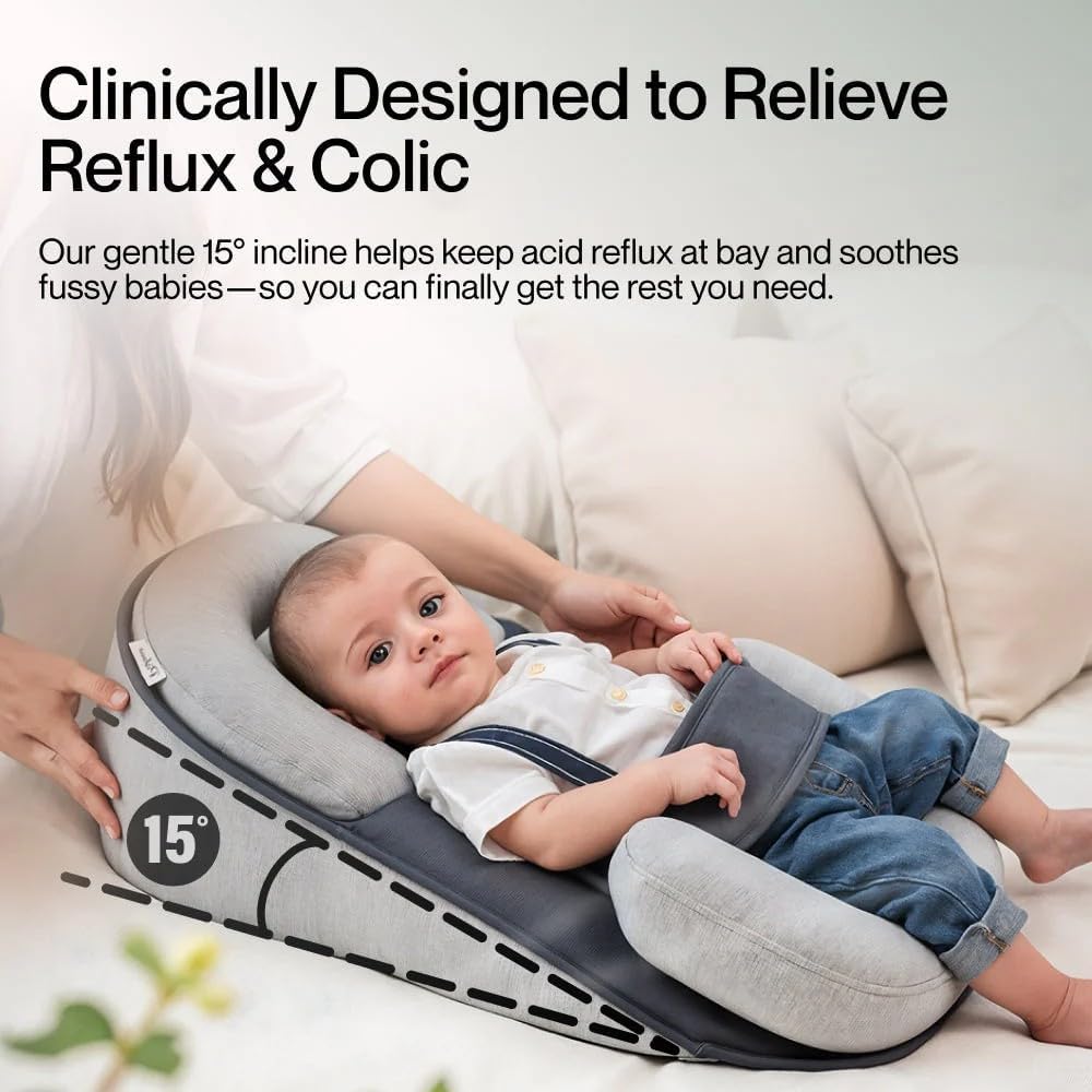 50% RABATT | CozyCradle™ |  Das ultimative Anti-Spucknester-Kissen für Babys für einen bequemen und sicheren Schlaf