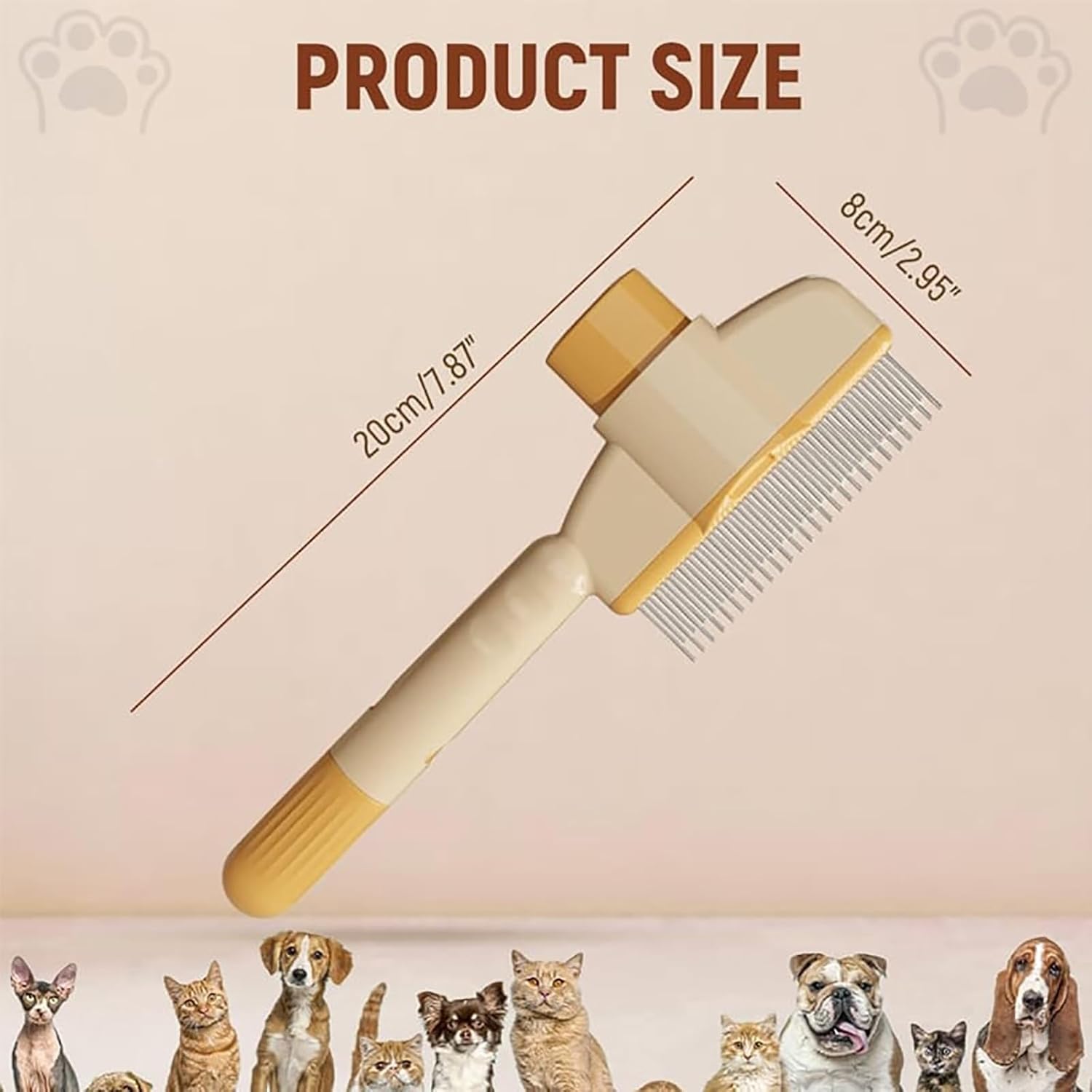 1+2 GRATIS | FurClean™ | Selbstreinigende Tierbürste