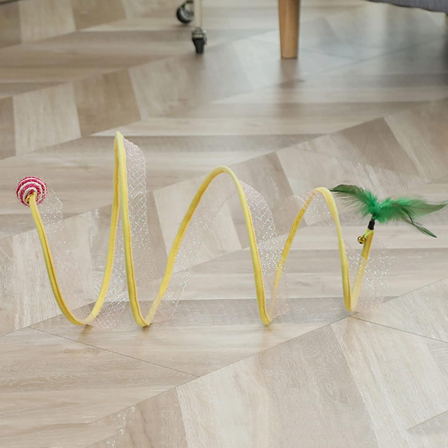 KittyMaze™ | Faltbarer Katzentunnel mit integrierten Spielzeugen