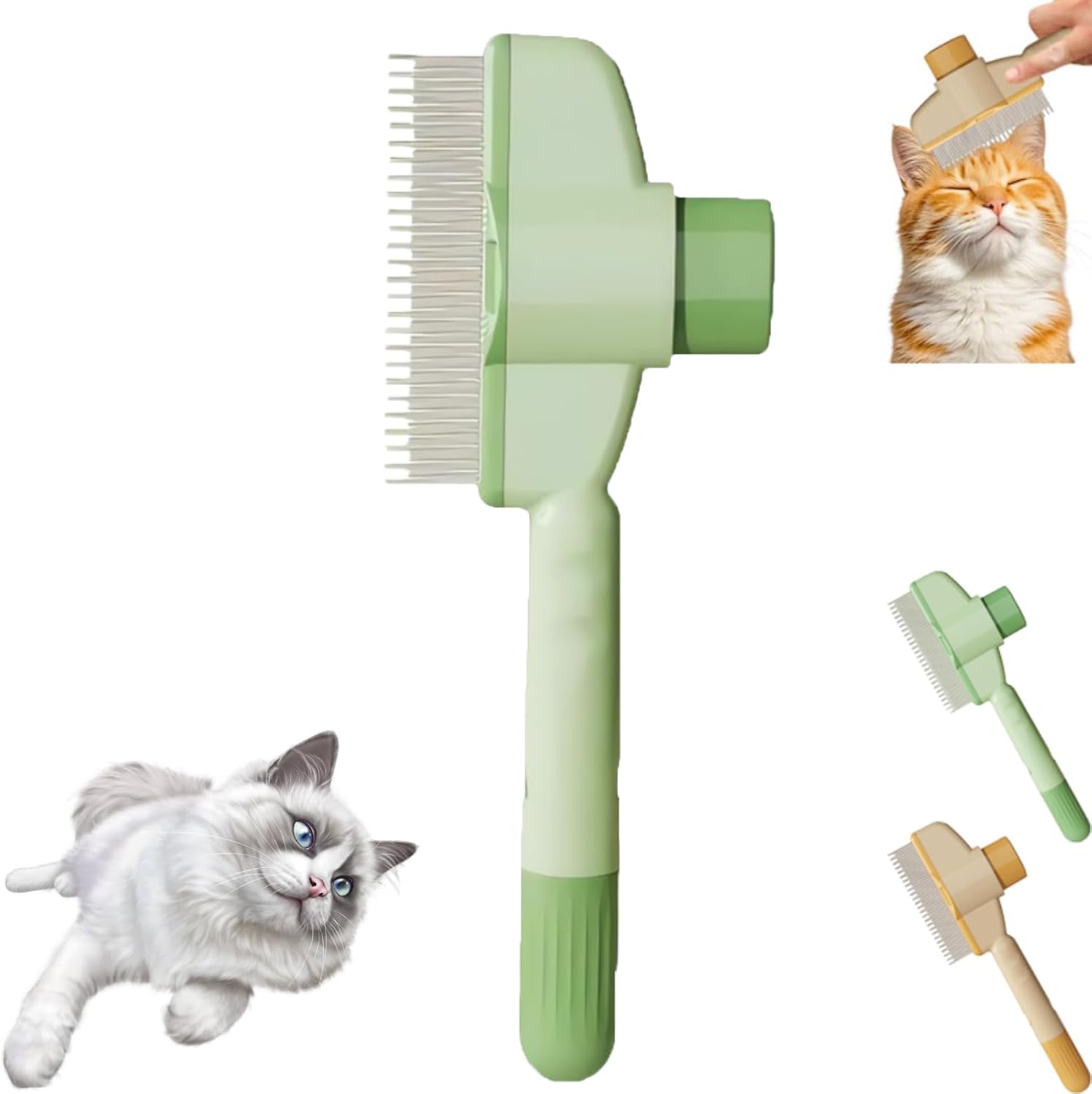 1+2 GRATIS | FurClean™ | Selbstreinigende Tierbürste