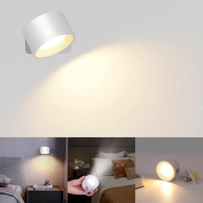 1+1 GRATIS | FlexiGlow | Rotierbare kabellose LED-Wandleuchte – Flexible, tragbare Beleuchtungslösung