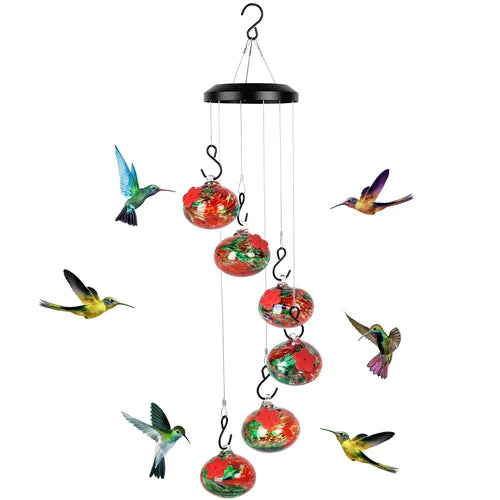 ChimeBloom™ | Bezaubernde Windspiele Kolibri-Futterstelle