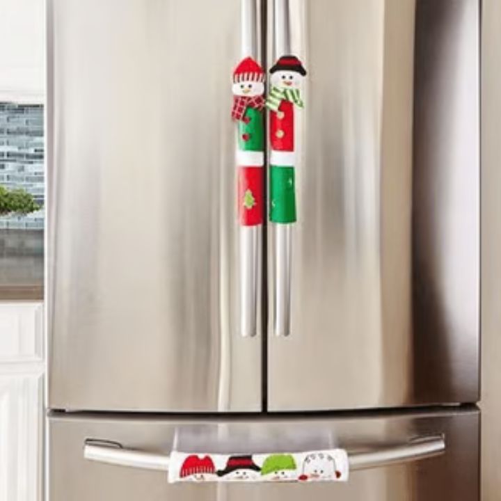 FrostyGrips™ | Weihnachtliche Schneemann-Türgriffabdeckungen