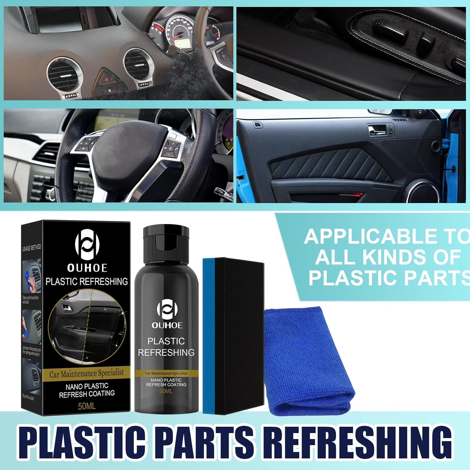 1+1 Gratis | AutoShine™ | Erfrischungs-Beschichtungsset für Autos aus Kunststoff