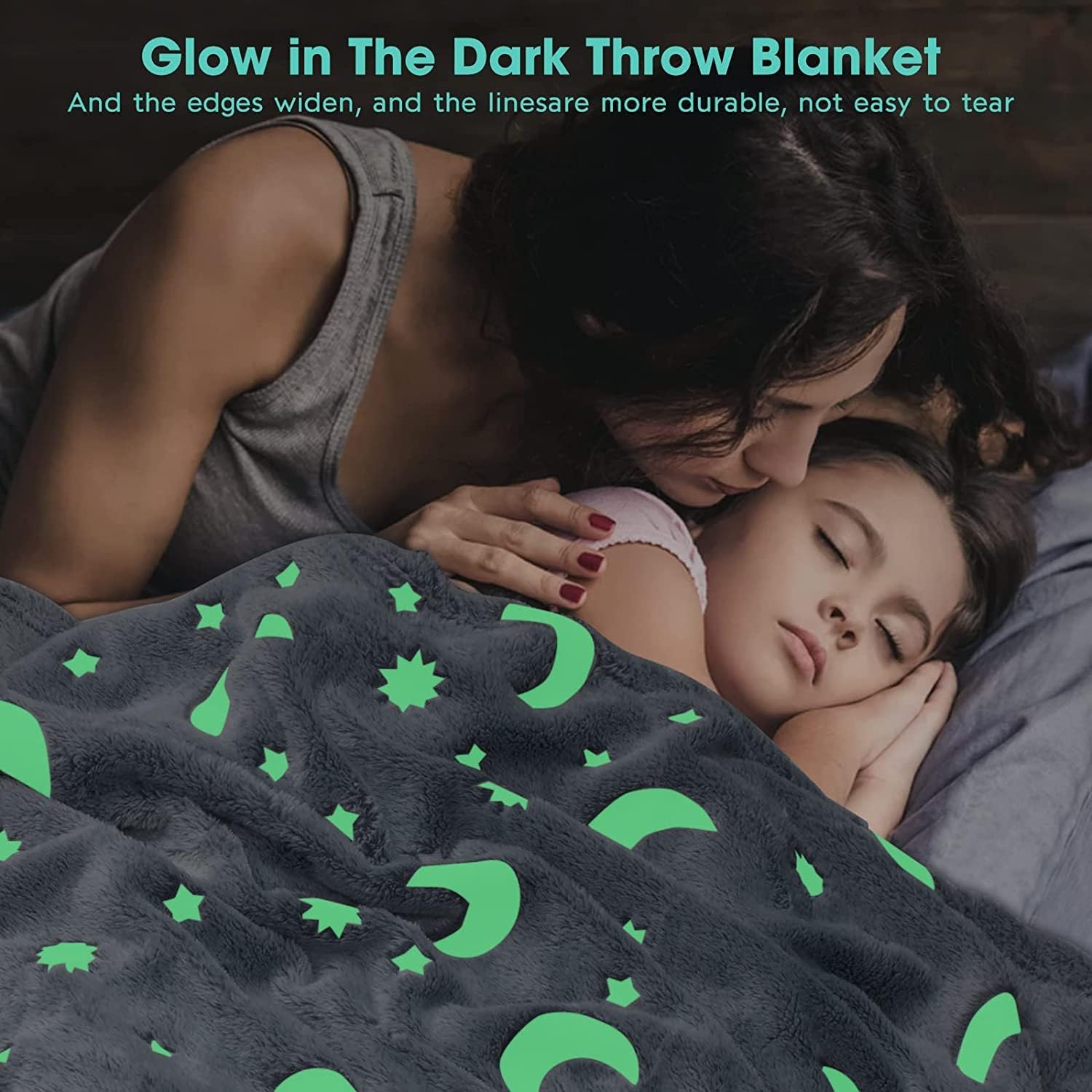 50% RABATT | CosmoBlanket™ | Glow-in-the-Dark Kuscheldecke – Ultraweiche, leuchtende Decke für Kinder | 5h Leuchteffekt & hypoallergenes Flanell
