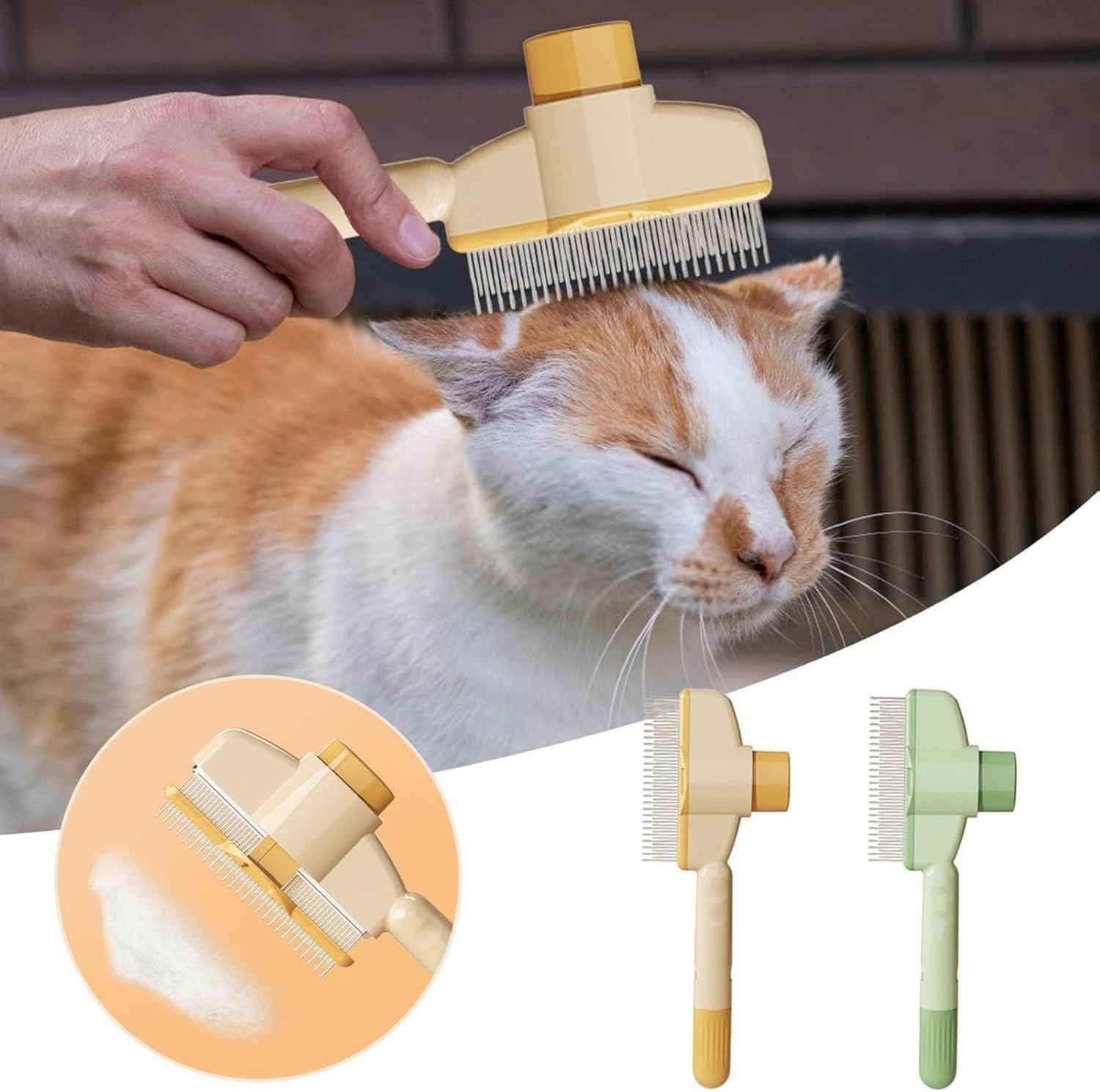 1+2 GRATIS | FurClean™ | Selbstreinigende Tierbürste