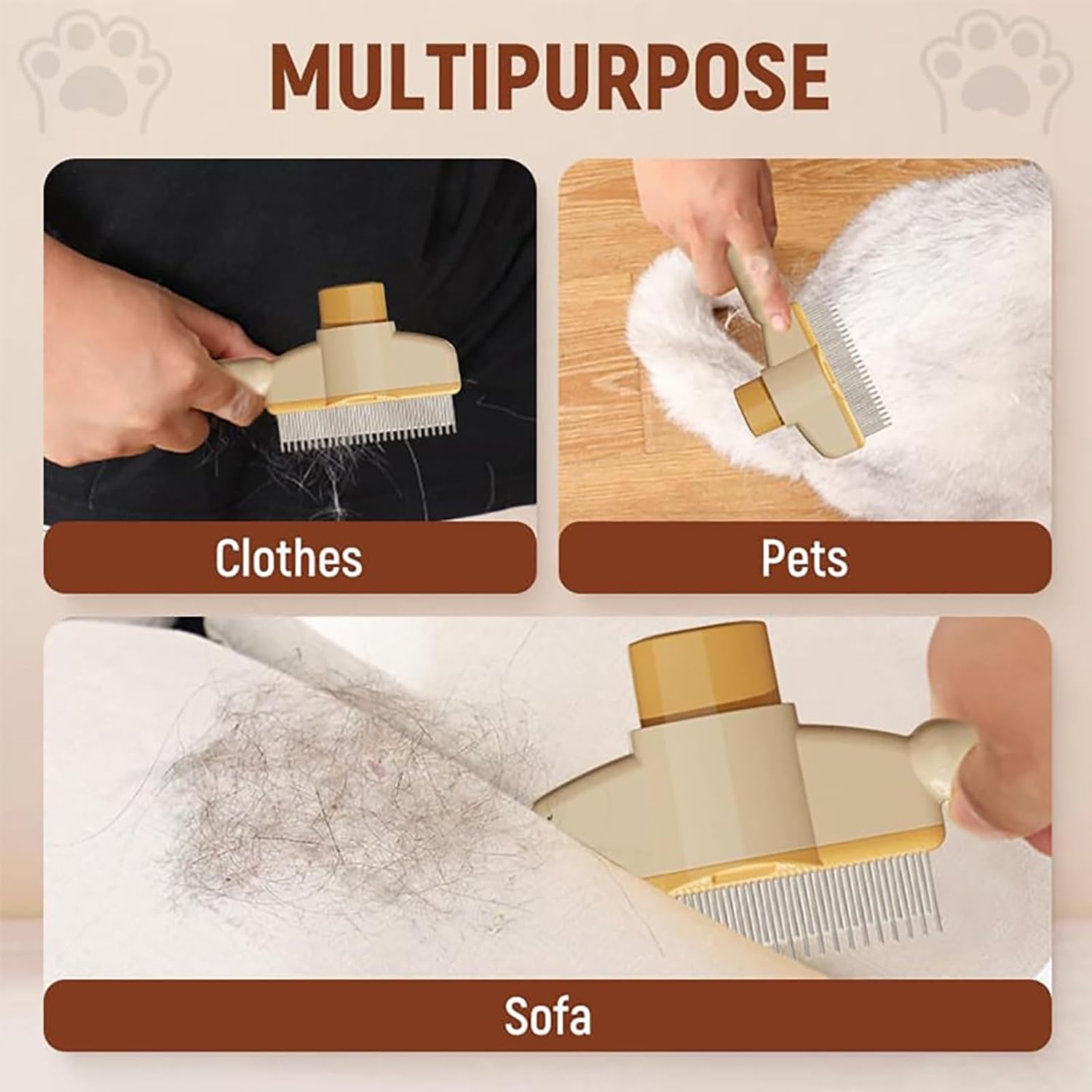 1+2 GRATIS | FurClean™ | Selbstreinigende Tierbürste