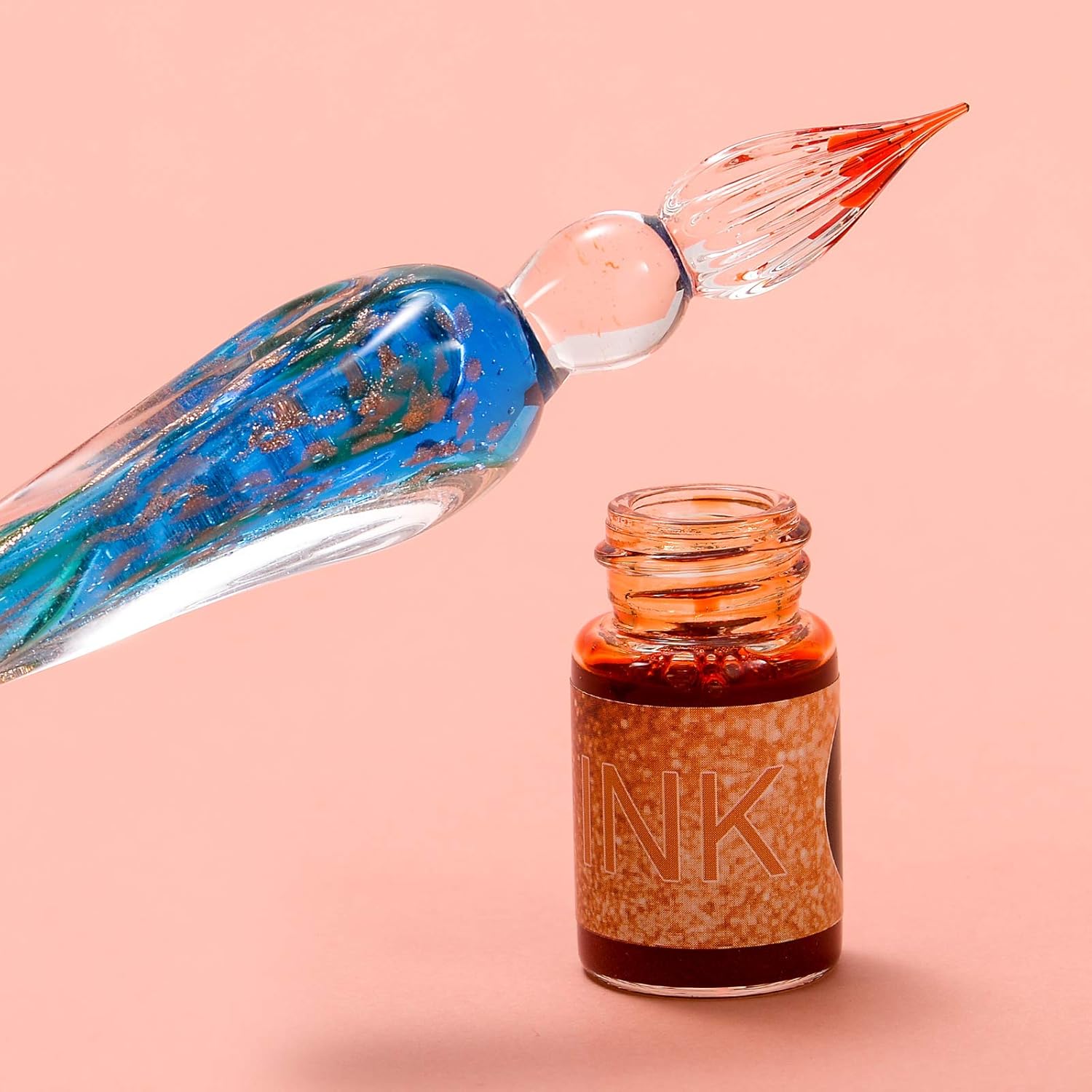 PrismWriter™ | Handgefertigtes Kristall-Kalligraphie-Bleistift- und Farbset