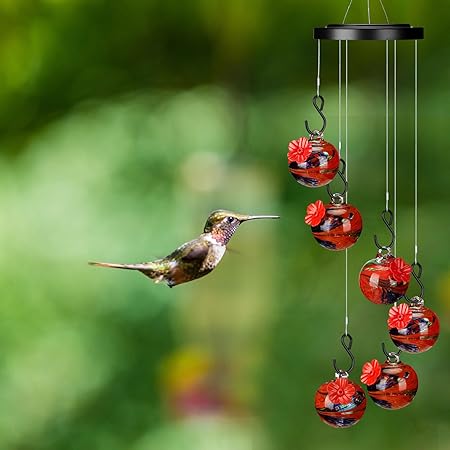 ChimeBloom™ | Bezaubernde Windspiele Kolibri-Futterstelle