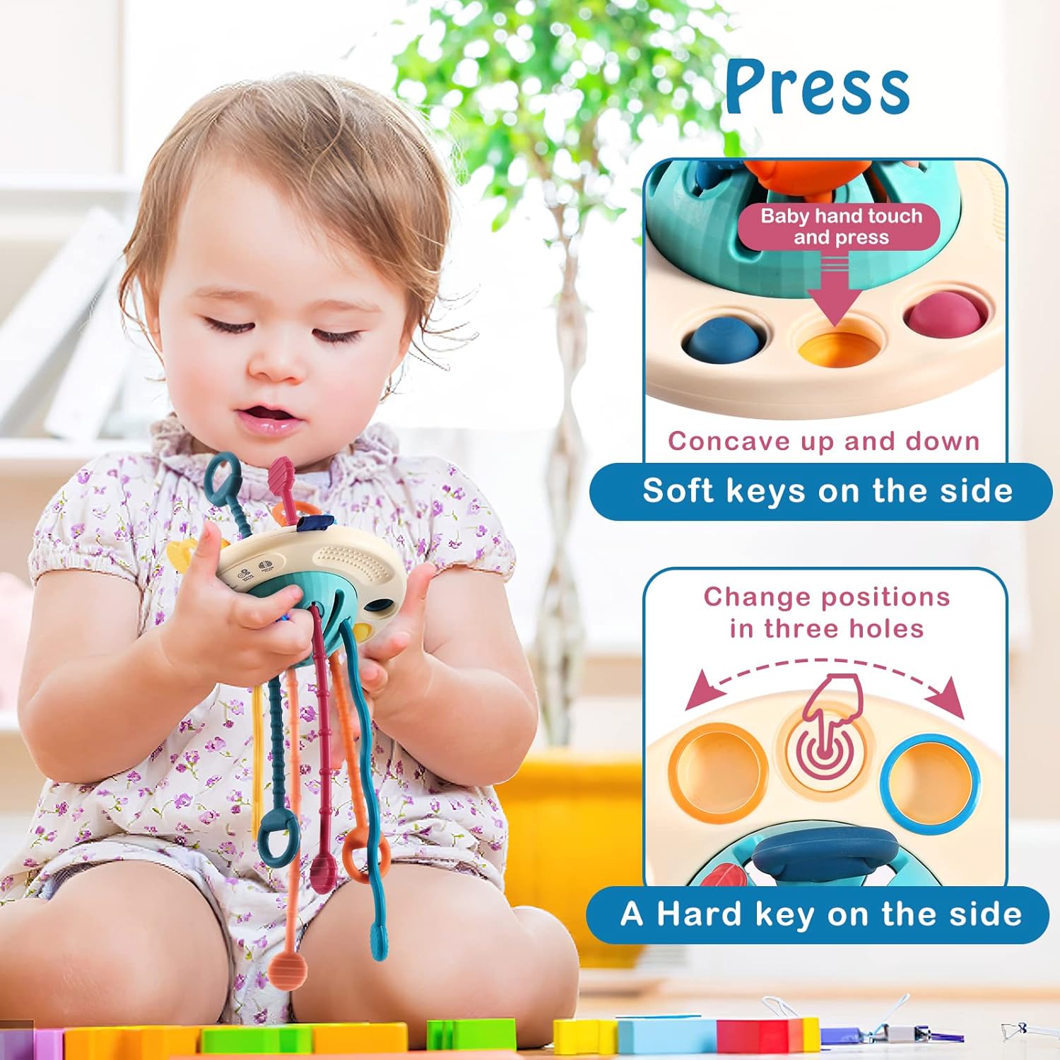 50% RABATT | Tuggles™ | UFO-Sensorikspielzeug – Montessori Babyspielzeug für Sinne, Motorik & Entdeckung