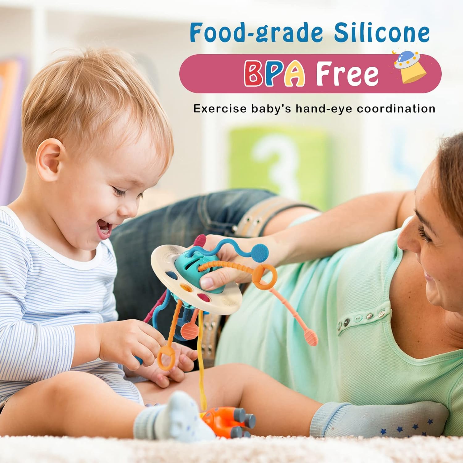 50% RABATT | Tuggles™ | UFO-Sensorikspielzeug – Montessori Babyspielzeug für Sinne, Motorik & Entdeckung